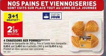 4 CHAUSSONS AUX POMMES