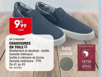 UP 2 FASHION CHAUSSURES EN TOILE