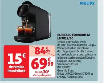 ESPRESSO L'OR BARISTA LM9012/60