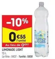 Leader price - limonade light