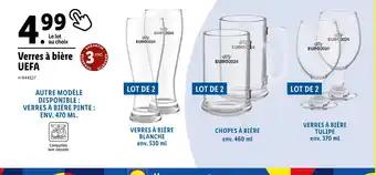 UEFA Verres à bière