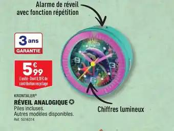 RÉVEIL ANALOGIQUE