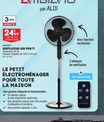 VENTILATEUR SUR PIED .