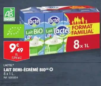 LAIT DEMI-ÉCRÉMÉ BIO