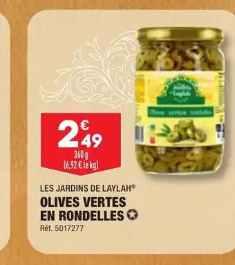 OLIVES VERTES EN RONDELLES