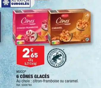 6 CÔNES GLACÉS