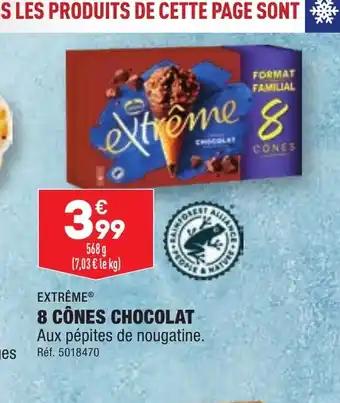 8 CÔNES CHOCOLAT