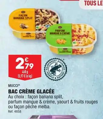 BAC CRÈME GLACÉE