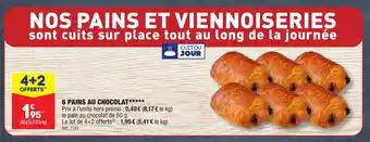 6 PAINS AU CHOCOLAT