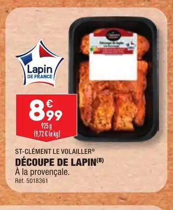 DÉCOUPE DE LAPIN(B)