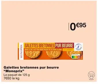 Monoprix Galettes bretonnes pur beurre