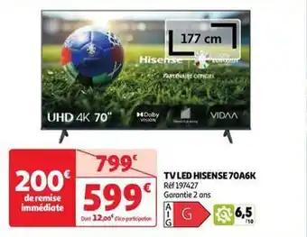 Hisense - tv led 70a6k