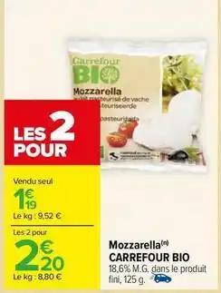 Carrefour - mozzarella bio