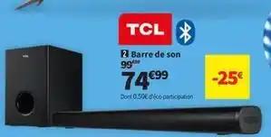Tcl - barre de son