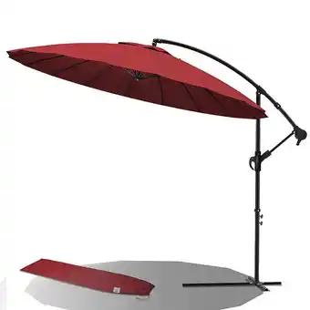 VOUNOT Parasol deporte 3M Shanghai avec housse de protection rouge