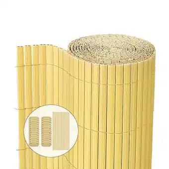 VOUNOT Canisse PVC brise vue ultra renforce avec attaches de fixation 80x500cm beige