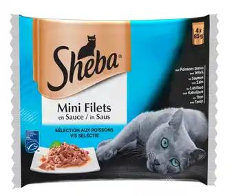SHEBA Mini filets en sauce pour chats