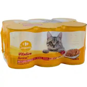 CARREFOUR COMPANINO VITALIVE Pâtées pour chat