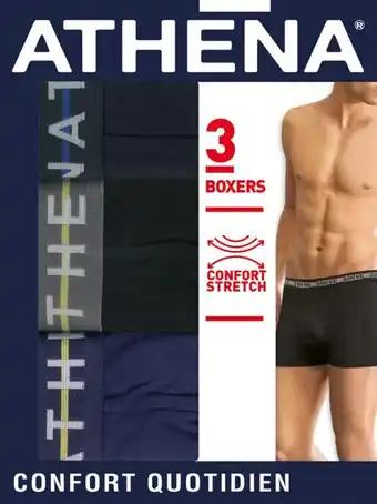 ATHENA Boxers homme Coton stretch