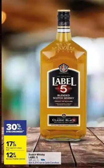 Label 5 - scotch whisky