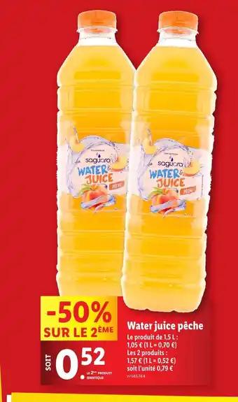 Water juice pêche
