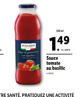 Sauce tomate au basilic