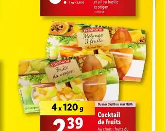 Cocktail de fruits