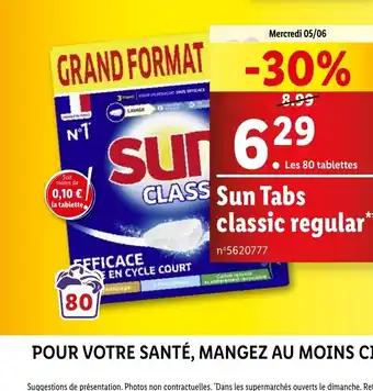 Sun tabs classic regular