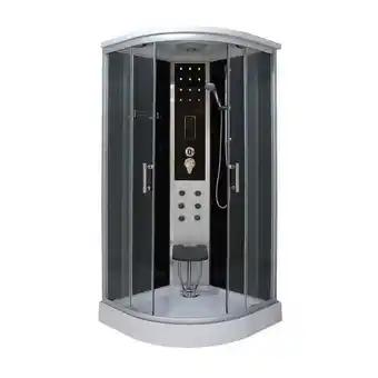 Cabine de douche LEDA 90x90x215 cm NOIR