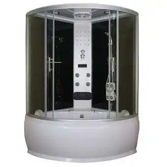 Combiné baignoire-douche HABANA 130x130x228 cm NOIR