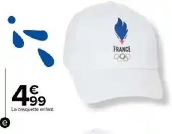 Casquette enfant Equipe de France des Jeux olympiques de Paris 2024