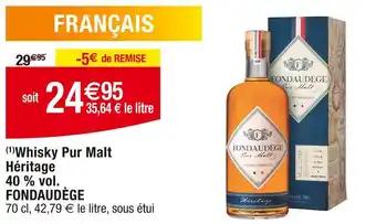 FONDAUDÈGE Whisky Pur Malt