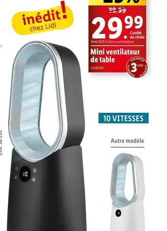 Mini ventilateur de table