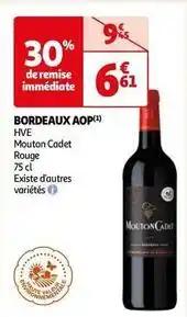 Mouton cadet - bordeaux aop hve