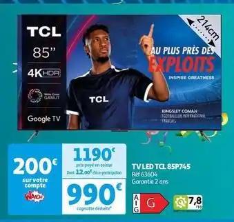 Tcl - tv led 85p745