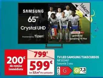 Samsung - tv led tu65cu8505