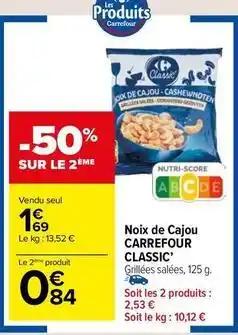 Carrefour - noix de cajou classic'