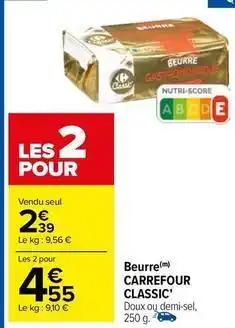 Carrefour - beurre classic