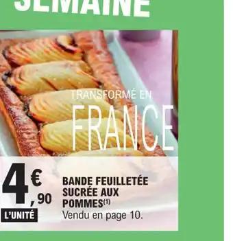 BANDE FEUILLETÉE SUCRÉE AUX POMMES