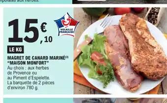 MAGRET DE CANARD MARINÉ "MAISON MONFORT"