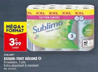 SUBLIMO ESSUIE-TOUT DÉCORÉ