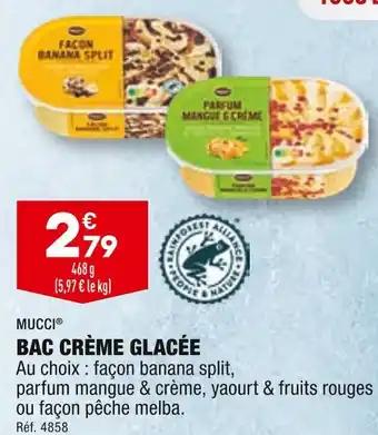 MUCCI BAC CRÈME GLACÉE