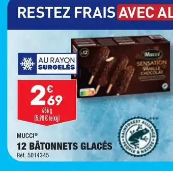 MUCCI 12 BÂTONNETS GLACÉS