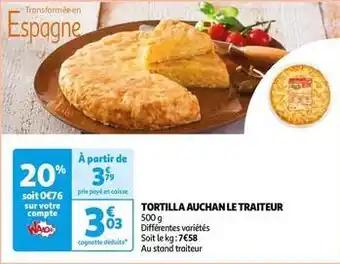 Auchan - tortilla le traiteur