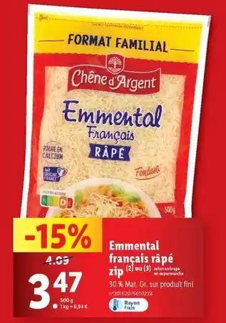 Emmental francais rape zip