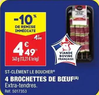 4 BROCHETTES DE BŒUF(A)