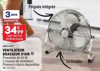 VENTILATEUR BRASSEUR D'AIR ✪