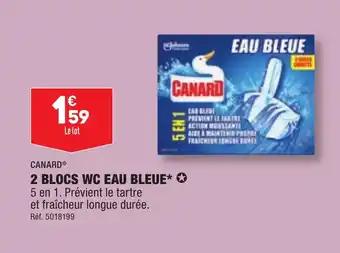2 BLOCS WC EAU BLEUE