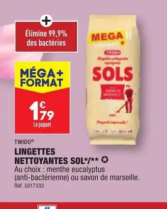 LINGETTES NETTOYANTES SOL