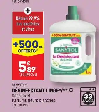 DÉSINFECTANT LINGE